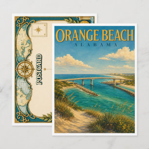 Cartão Postal Praia Laranja Alabama Passagem Perdida GeoSaga
