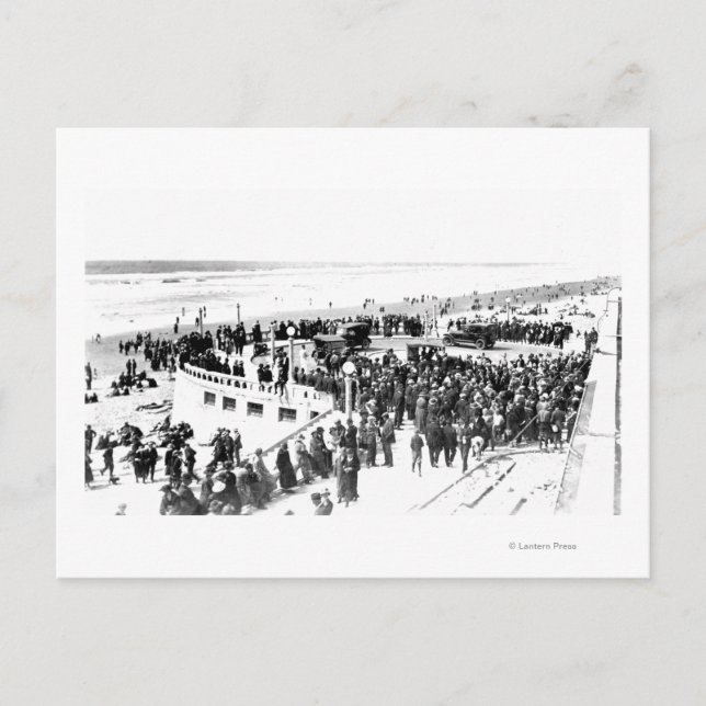 Cartão Postal praia litoral e Promenade Fotografia 2 (Frente)