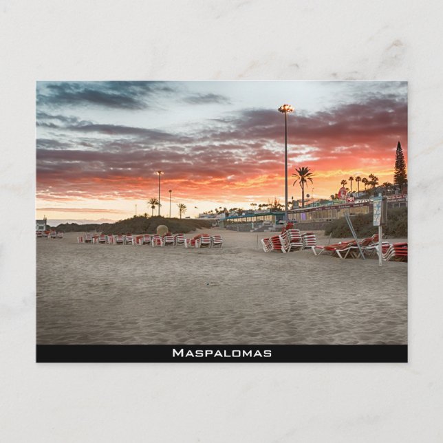 Cartão Postal Praia Maspalomas (Frente)