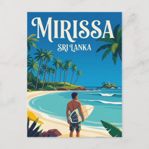 Cartão Postal Praia Mirissa Sri Lanka