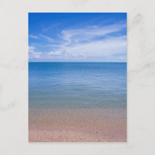 Cartão Postal Praia na maré baixa