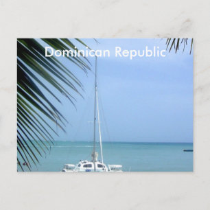 Cartão Postal Praia no Dominicano