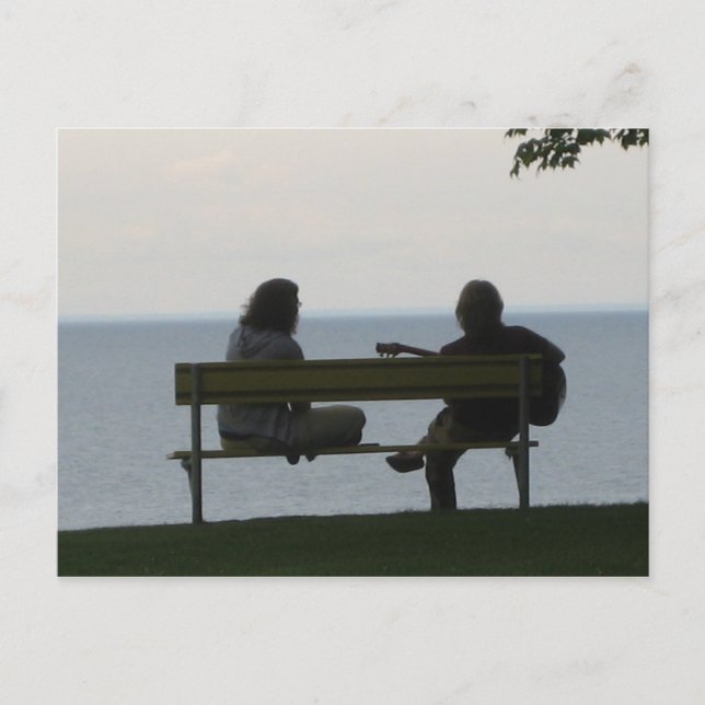 Cartão Postal Praia Olcott, NY (Frente)