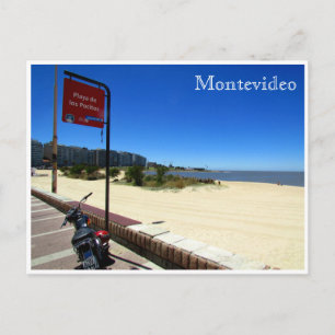 Cartão Postal praia pocitos montevideo