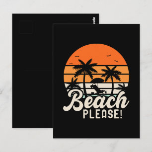Cartão Postal Praia Por Favor