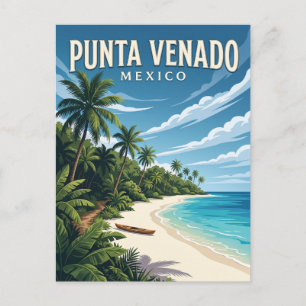 Cartão Postal Praia Punta Venado México