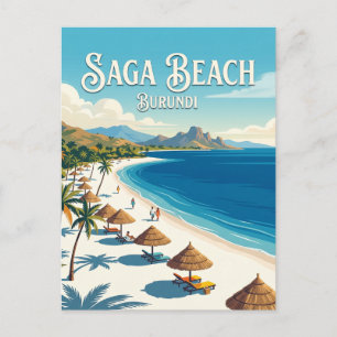 Cartão Postal Praia Saga Burundi