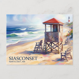 Cartão Postal Praia Siasconset EUA