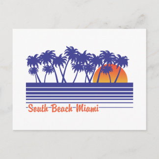 Cartão Postal Praia Sul de Miami