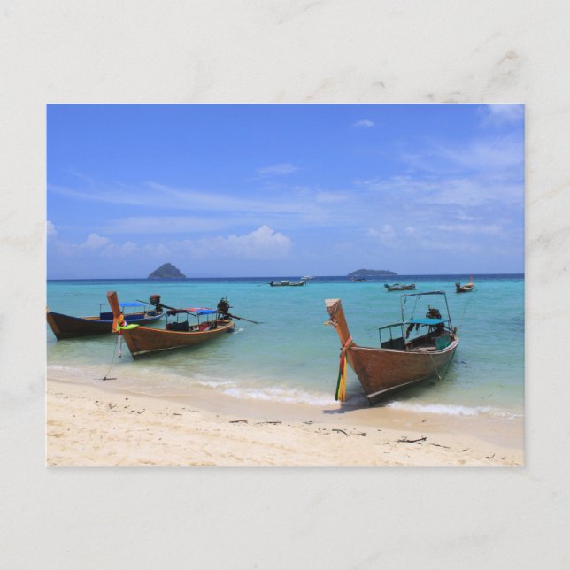 Cartão Postal praia tropical (Frente)