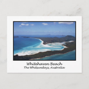 Cartão Postal Praia Whitehaven, The Whitsundays, Austrália