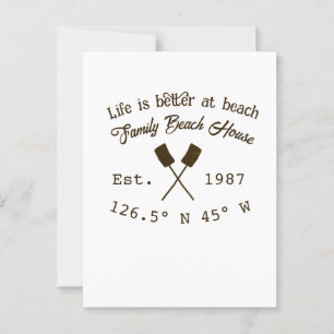 Cartão Postal Praias de areia. Data ano em que as coordenadas pe