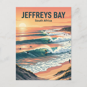Cartão Postal Praias de Surf de Jeffreys Bay África do Sul
