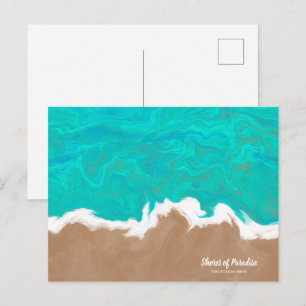Cartão Postal Praias Personalizadas da Cidade Praiana do Paraíso