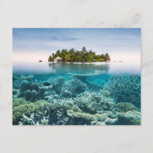 Cartão Postal Praias Tropicais Ari Atoll Maldivas