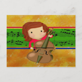Cartão Postal Prática Cello