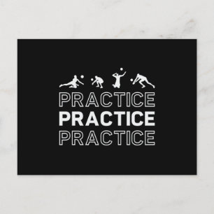 Cartão Postal Prática Prática de Jogadores de Voleibol Praia