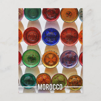 Cartão Postal Pratos cerâmicos marroquinos