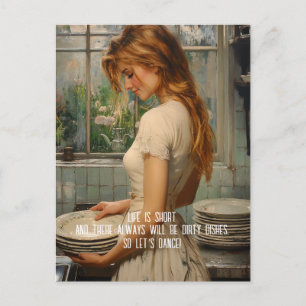 Cartão Postal Pratos sujos