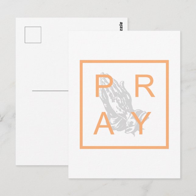 CARTÃO POSTAL PRAY (Frente/Verso)