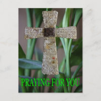 praying for you cross postcard