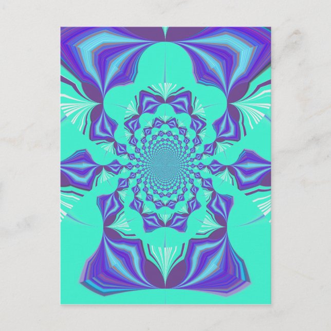 Cartão Postal Precioso azul (Frente)