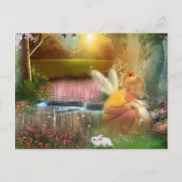 Cartão Postal Precioso Pequenos Momentos Fada Beijo