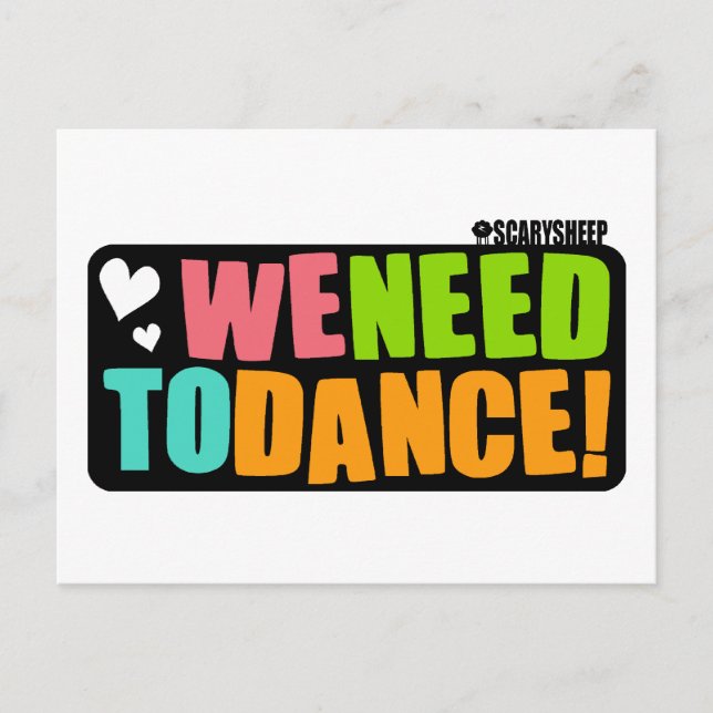 Cartão Postal Precisamos dançar (Frente)