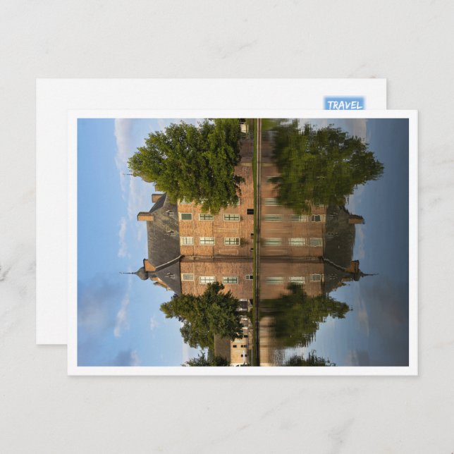 Cartão Postal Precoce de manhã, castelo de Cannenburg, Países Ba (Frente/Verso)