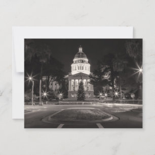Cartão Postal Prédio do Capitólio da Califórnia à noite