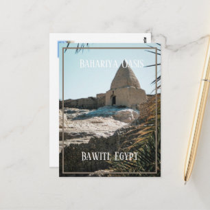 Cartão Postal Prédio Lama, Bahariya Oasis, Egito