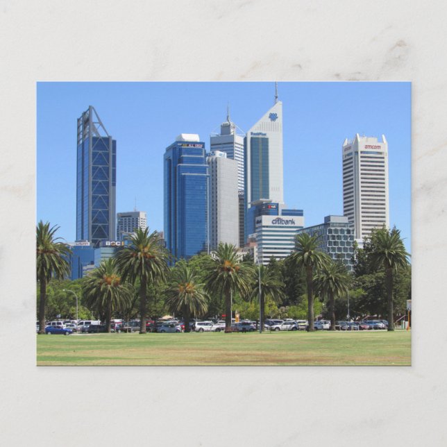 Cartão Postal prédios da cidade de Perth (Frente)