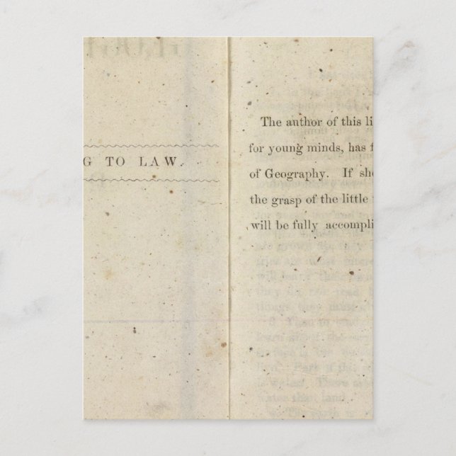 Cartão Postal Prefácio Leitor geográfico para crianças Dixie (Frente)
