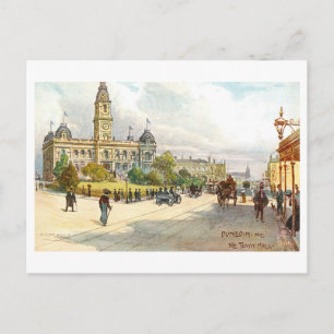 Cartão Postal Prefeitura Antiga, Dunedin, Nova Zelândia