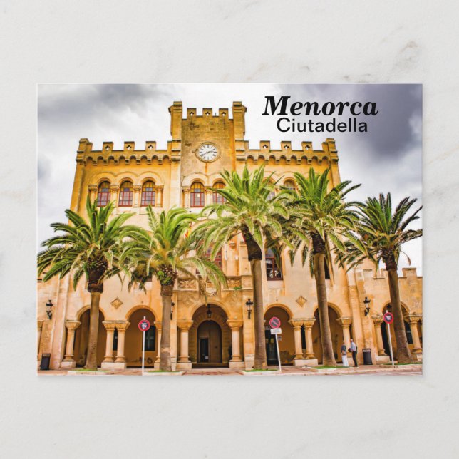 Cartão Postal Prefeitura de Menorca Ciutadella (Frente)
