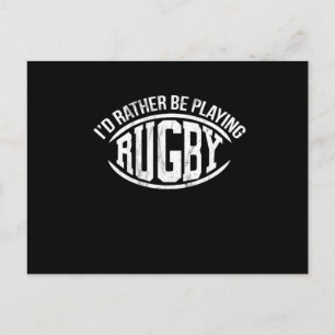 Cartão Postal PREFERENCIALMENTE de Identidade em Jogando Rugby