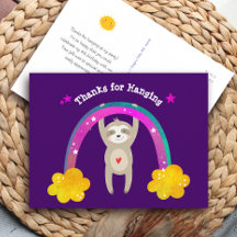 Preguiça Roxa Boho Arco-íris Aniversário Fofinho O