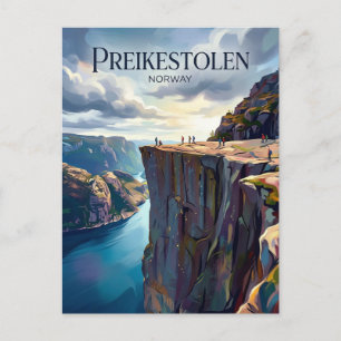Cartão Postal Preikestolen Noruega