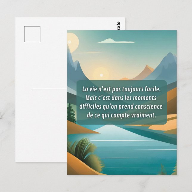 Cartão Postal Prends soin de toi (Frente/Verso)