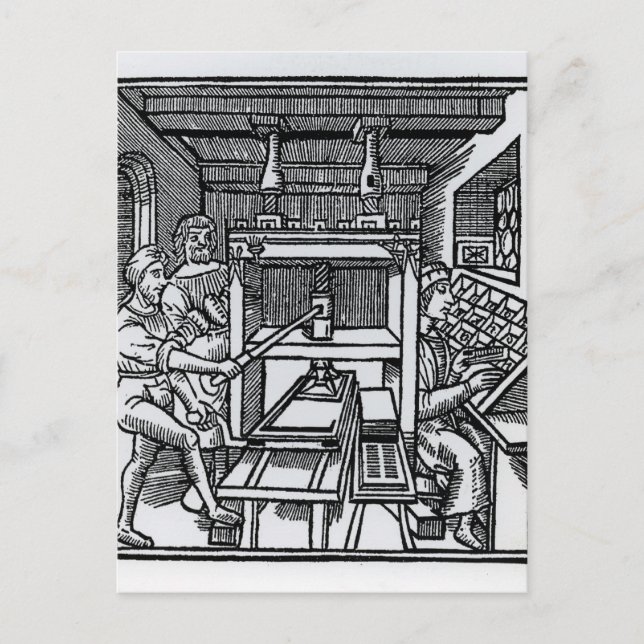 Cartão Postal Prensa móvel (Frente)