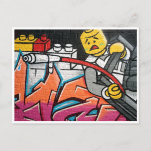 Cartão Postal preocupação com desenhos animados