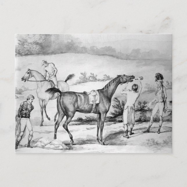 Cartão Postal Preparando para uma Corrida (Frente)