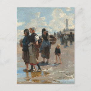 Cartão Postal Preparando-se para Pescar de John Singer Sargent