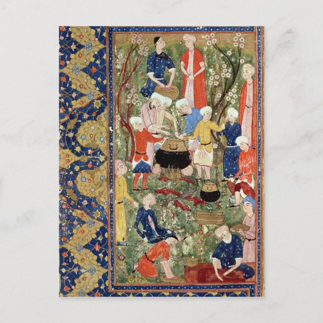 Cartão Postal Preparar uma refeição (Frente)