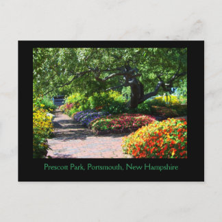 Cartão Postal Prescott Park Gardens, Portsmouth, NH Cartão-posta