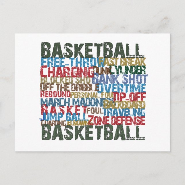 CARTÃO POSTAL PRESCRIÇÕES DE BASQUETE (Frente)