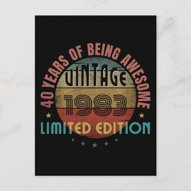 CARTÃO POSTAL PRESENÇA INCRÍVEL ANO DE NASCIMENTO PRESENÇA DE AN (Frente)