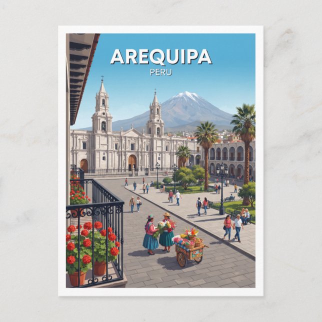 Cartão Postal Presente Arequipa Peru (Frente)