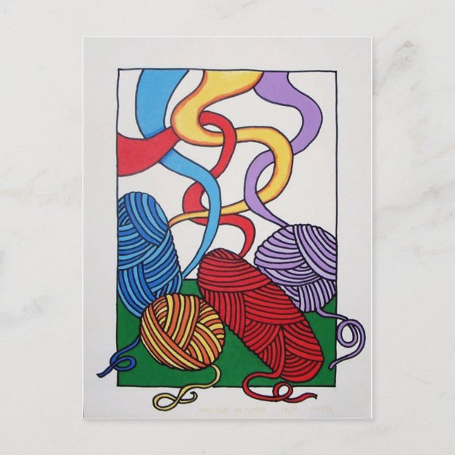 Cartão Postal Presente da Lã por Piliero (Frente)