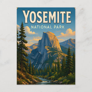 Cartão Postal Presente da Trilha Half Dome do Parque Nacional de